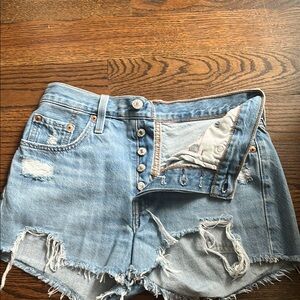 Levi’s 501 Light Wash Denim Shorts